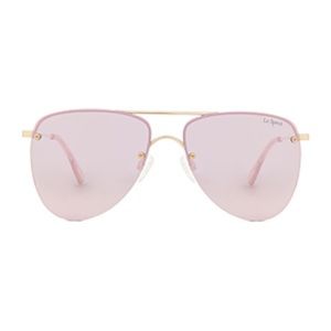 LE SPECS “THE PRINCE” SUNGLASSES IN GOLD & BLUSH
